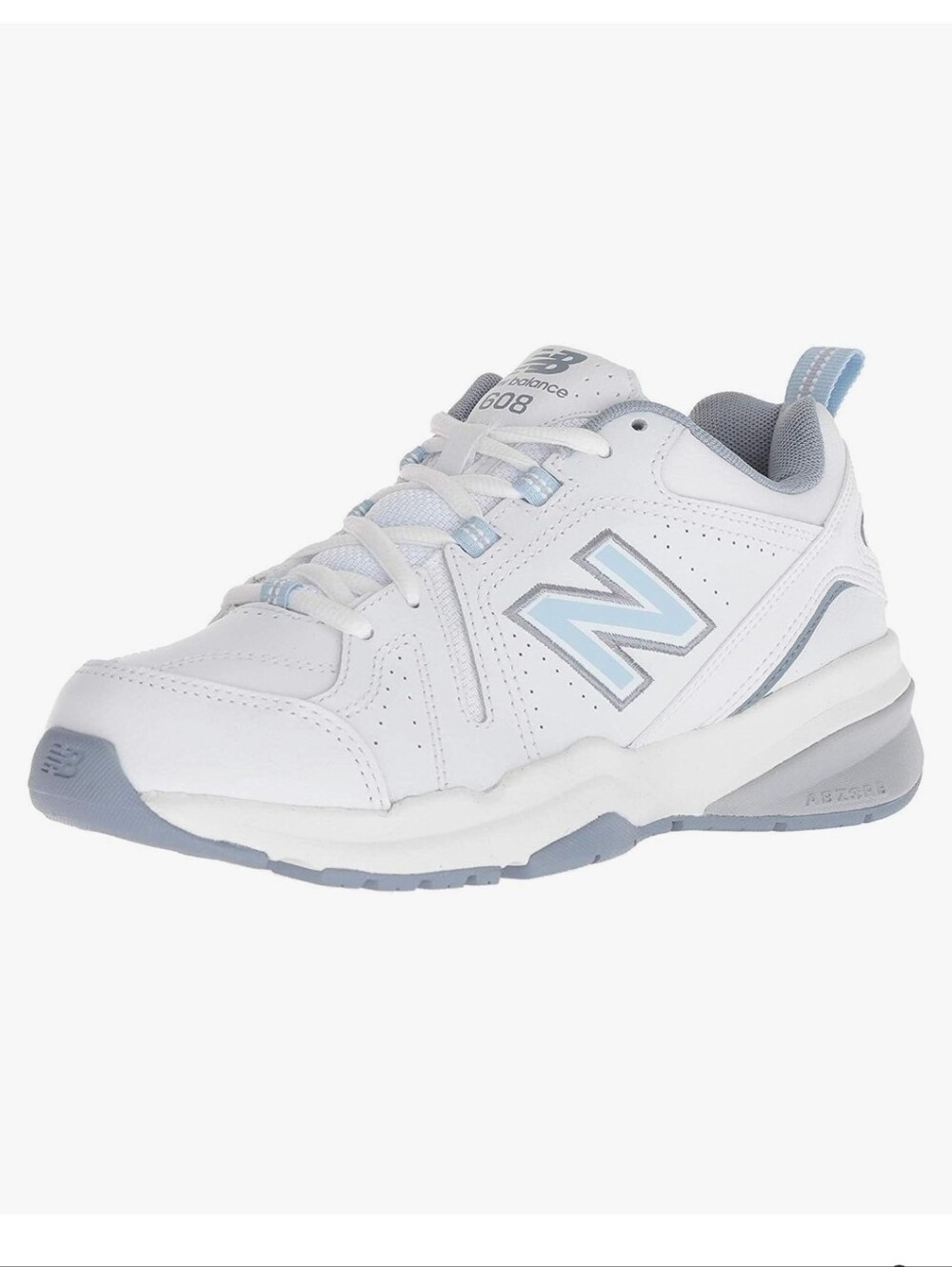 New Balance White and Light Blue Women's Cross Trainer 608 Size 7 Like NEW